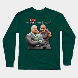 New York Jets Joe D. & Coach Saleh Bald/Bold + Beautiful T-Shirt Long Sleeve T-Shirt